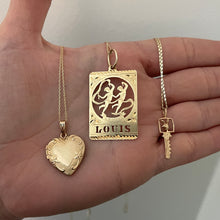 Load image into Gallery viewer, Vintage 14k Locket Pendant on 14k Plain Chain
