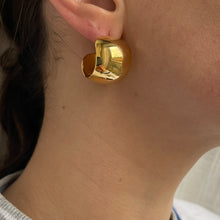 Load image into Gallery viewer, Statement Half-Hoop Earrings - Deadstock
