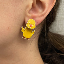 Load image into Gallery viewer, Moving Chick Earrings - Deadstock
