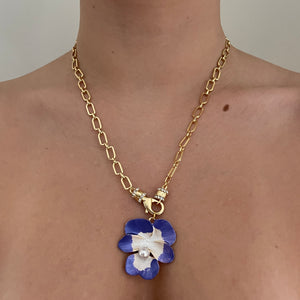 Pavé Pansy Necklace