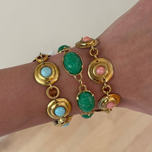 Load image into Gallery viewer, Deadstock Gold Plated Scarab Bracelet
