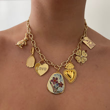 Load image into Gallery viewer, Gold Chunky Custom Charm Necklace
