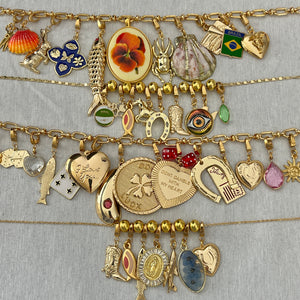 Gold Clip Anywhere Charms - Large