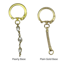 Load image into Gallery viewer, Custom Gold Keychains - Pick 3 Charms
