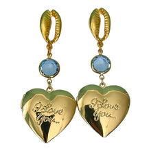 Load image into Gallery viewer, &quot;I Love You&quot; Locket &amp; Shell Earrings
