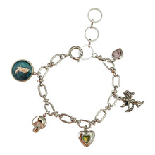 Load image into Gallery viewer, Silver Dainty Custom Charm Bracelet
