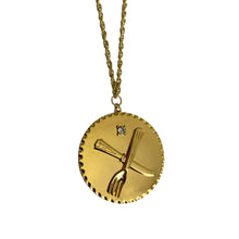 Load image into Gallery viewer, Knife + Fork Necklace - 30in
