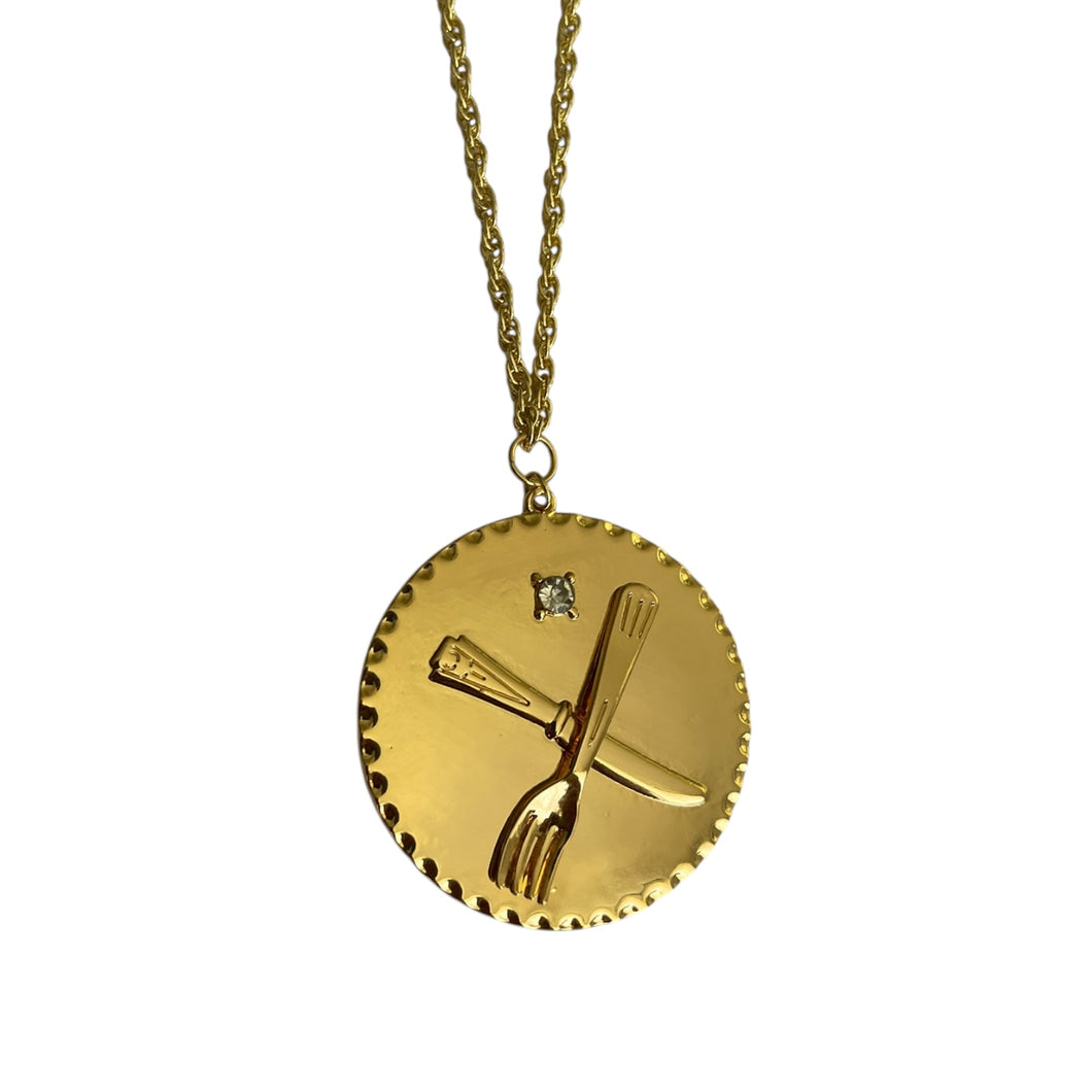 Knife + Fork Necklace - 30in