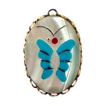 Load image into Gallery viewer, Single Charm - Mother of Pearl Blue Butterfly (L)
