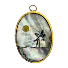 Load image into Gallery viewer, Single Charm - Mother of Pearl Beach Scene
