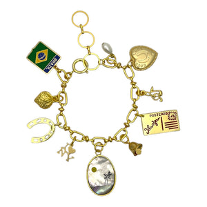 Gold Custom Charm Bracelet