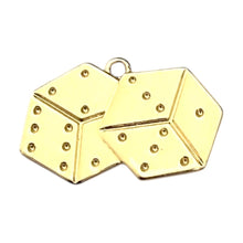 Load image into Gallery viewer, Single Charm - Gold Dice
