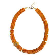Load image into Gallery viewer, Orange Wood Necklace (1/1)
