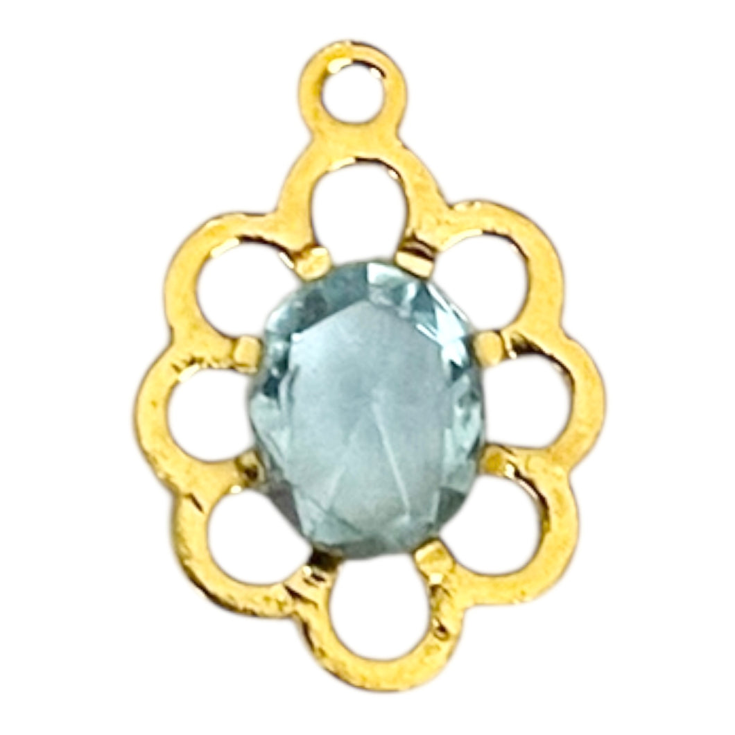 Single Charm - Aqua Flower