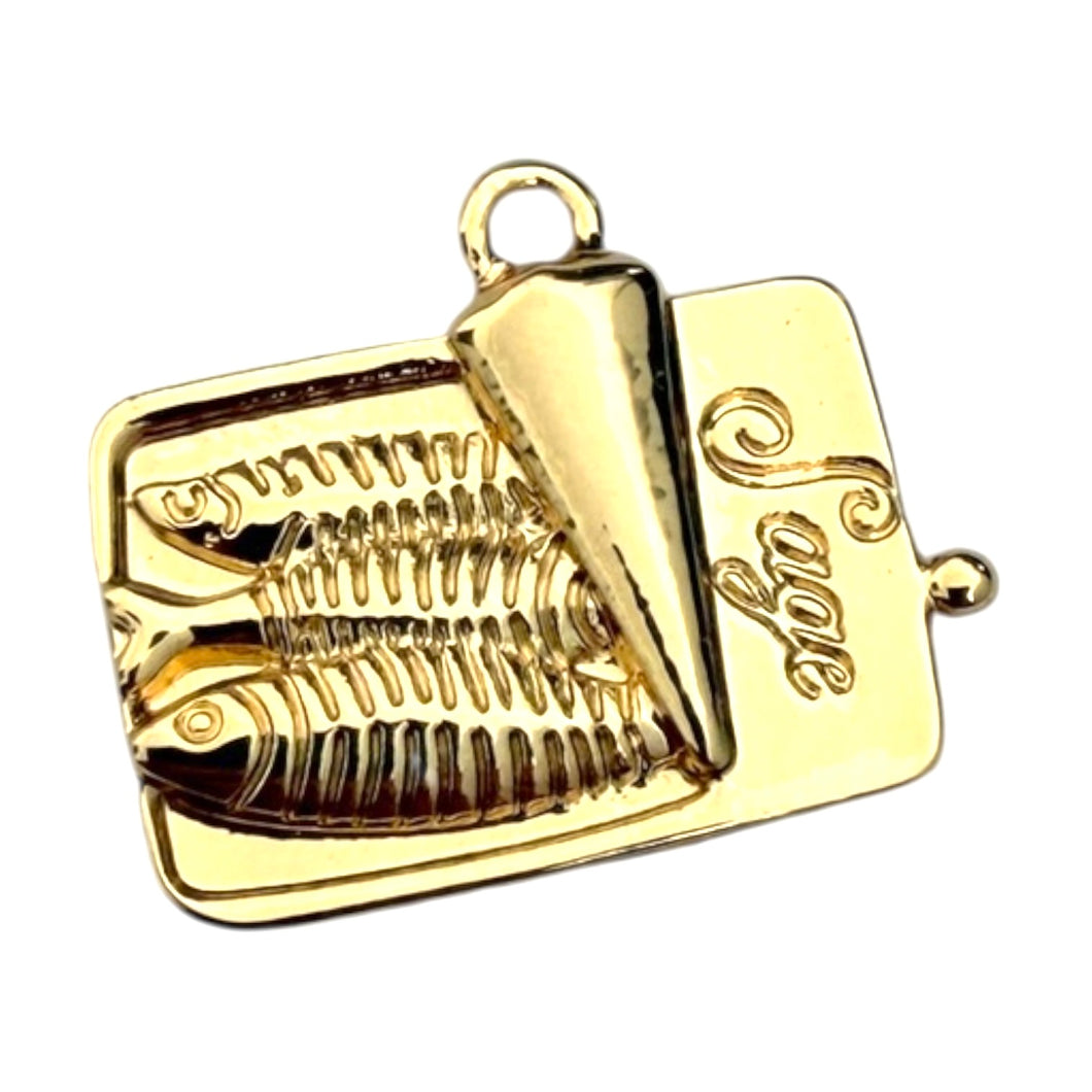 Single Charm - Gold Sardines
