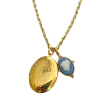 Load image into Gallery viewer, Mini Cameo Locket Necklace
