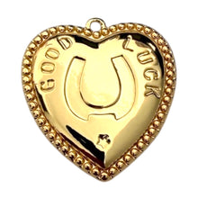 Load image into Gallery viewer, Single Charm - Gold Good Luck Heart
