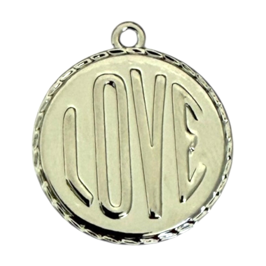 Single Charm - Silver Love Coin