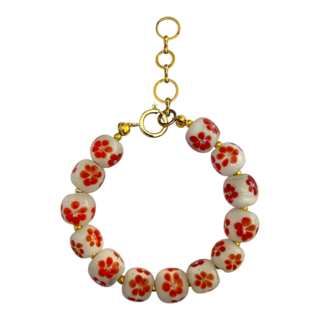 Red Flower Bracelet (1/1)