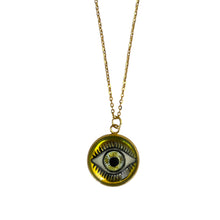 Load image into Gallery viewer, Yellow Eye Necklace
