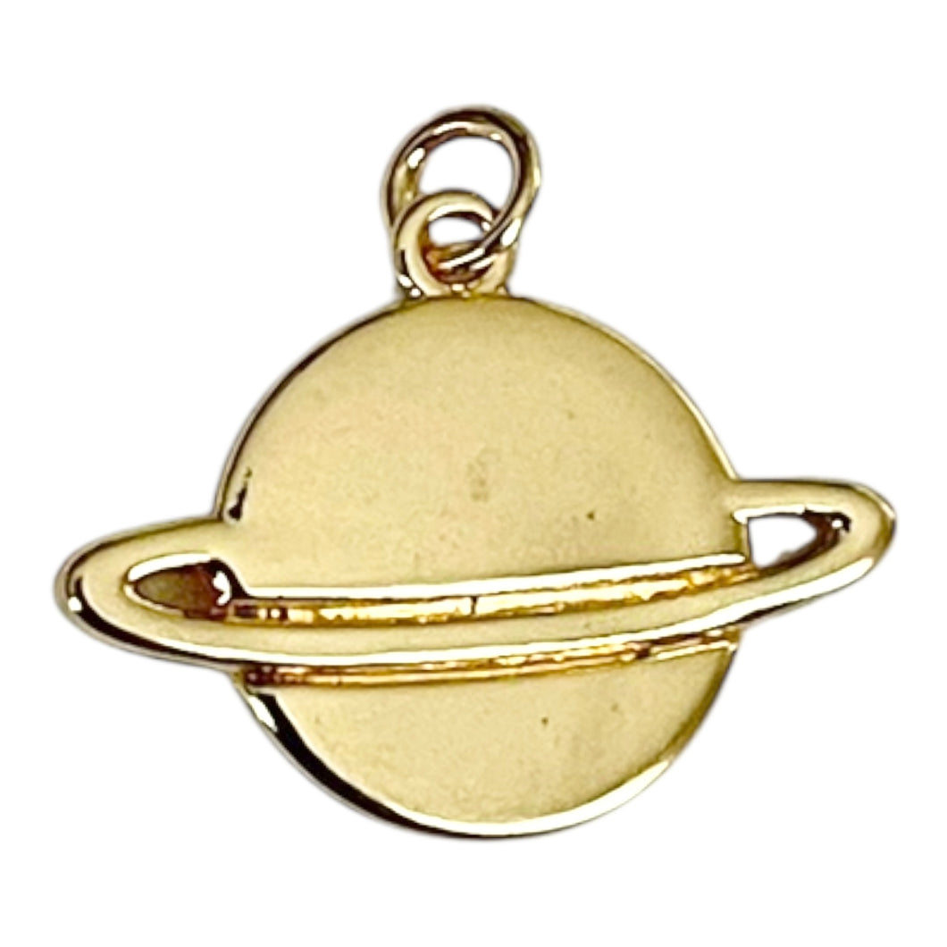 Single Charm - Gold Saturn