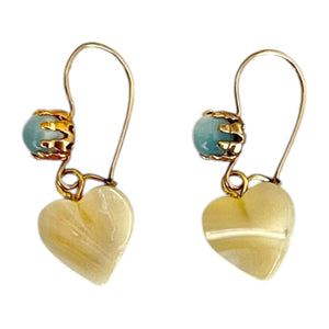 Frosty Mother of Pearl Earrings
