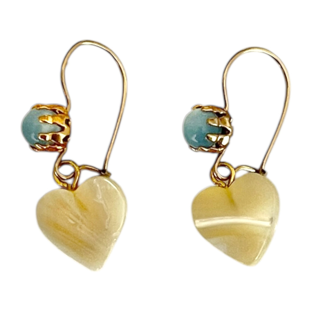 Frosty Mother of Pearl Earrings