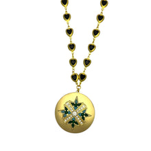 Load image into Gallery viewer, Turq Cross Necklace
