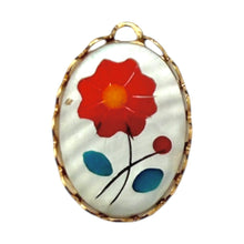 Load image into Gallery viewer, Single Charm - Mother of Pearl Red Flower (Sm)
