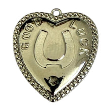 Load image into Gallery viewer, Single Charm - Silver Good Luck Heart

