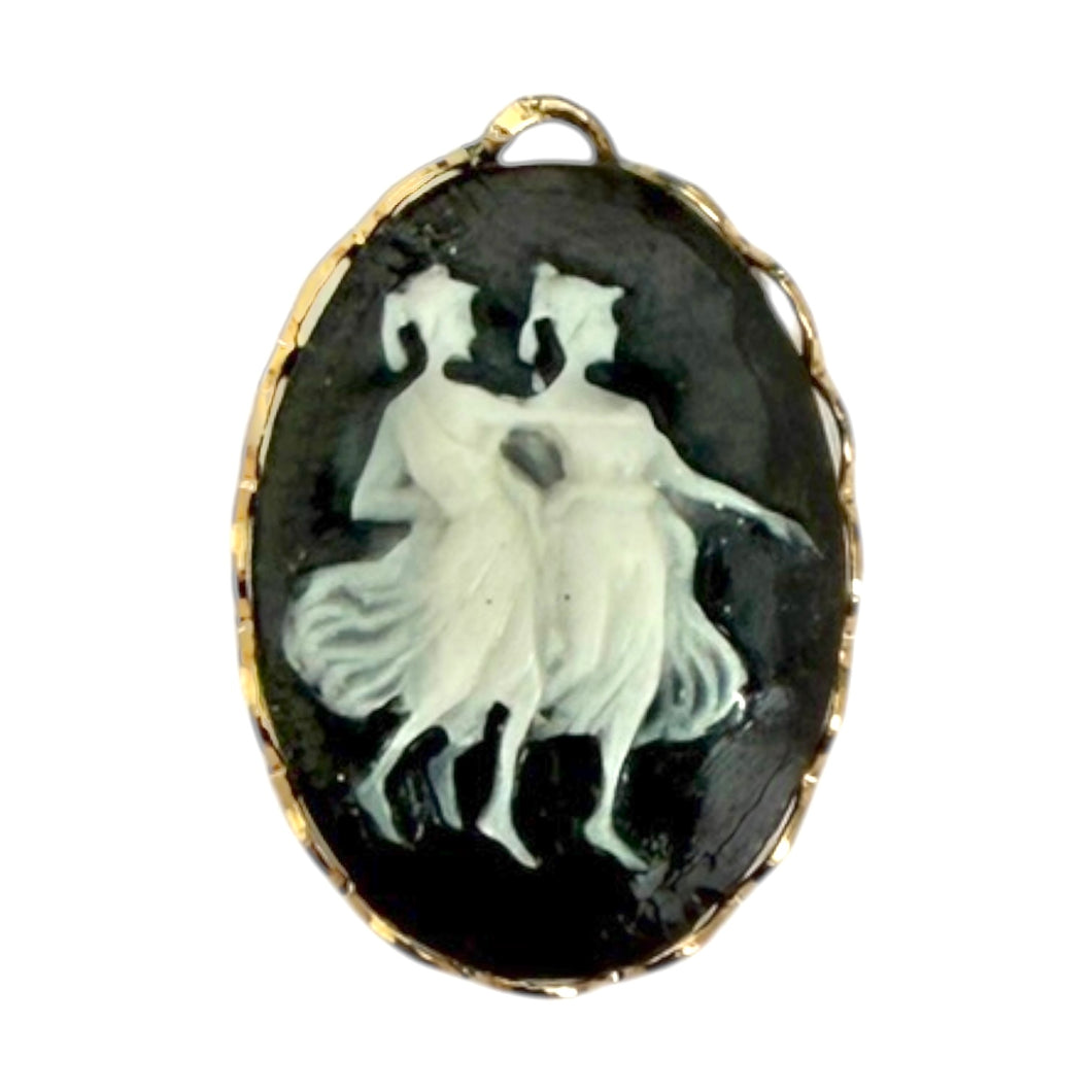 Single Charm - Chocolate Ladies Cameo