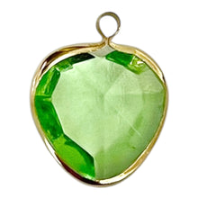 Load image into Gallery viewer, Single Charm - Green Channel Heart
