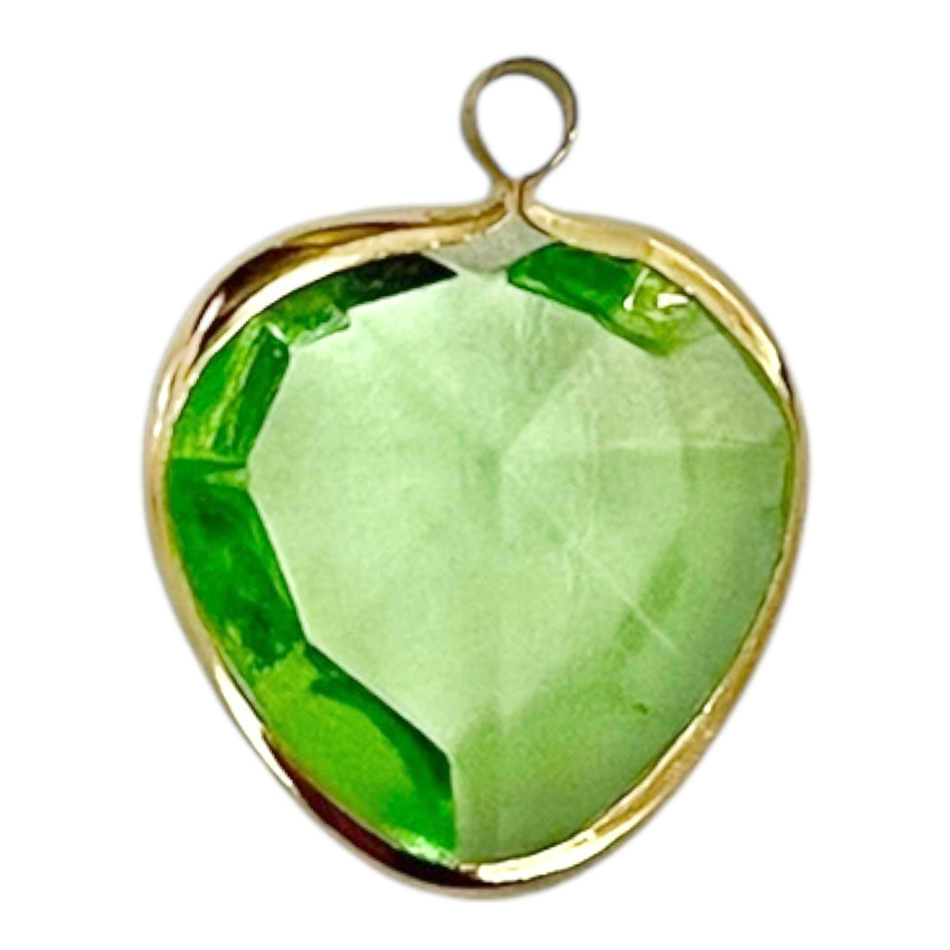 Single Charm - Green Channel Heart