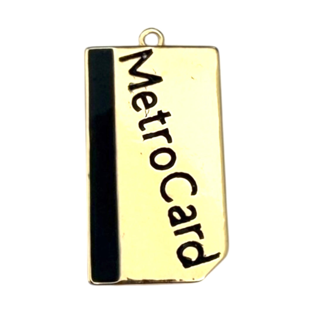 Single Charm - Gold Metrocard