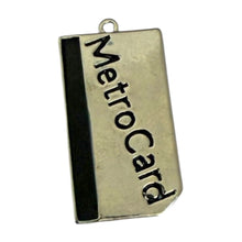 Load image into Gallery viewer, Single Charm - Silver Metrocard
