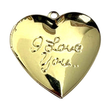 Load image into Gallery viewer, Single Charm - Gold ILY Locket
