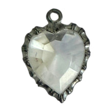 Load image into Gallery viewer, Single Charm - Silver Clear Heart
