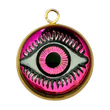 Load image into Gallery viewer, Single Charm - Pink Glass Eye
