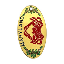 Load image into Gallery viewer, Single Charm - Maryland Crab Medallion
