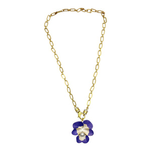 Pavé Pansy Necklace