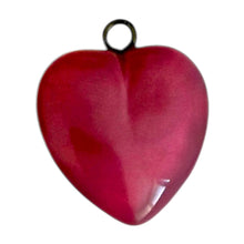 Load image into Gallery viewer, Single Charm - Silver/Pink Glass Heart
