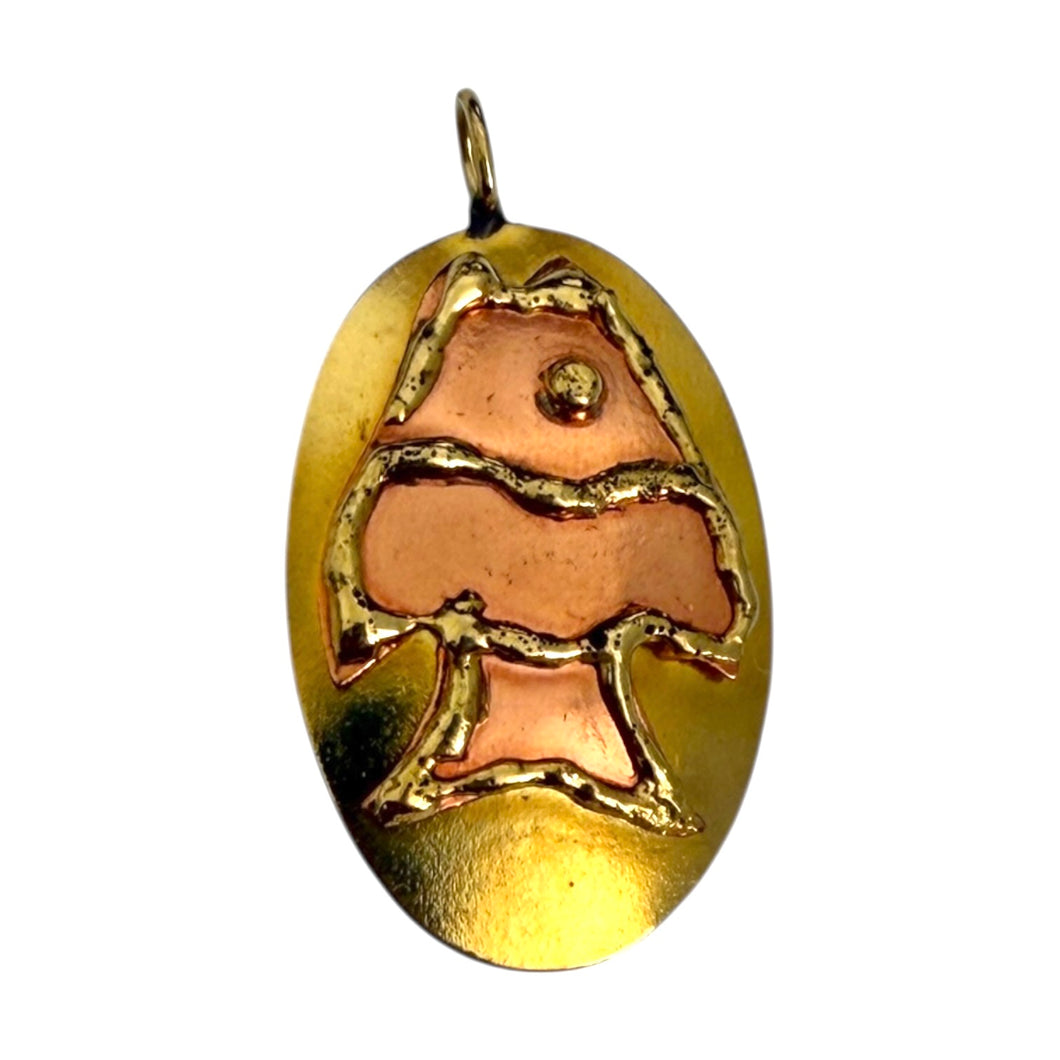 Single Charm - Gold/Copper Fish