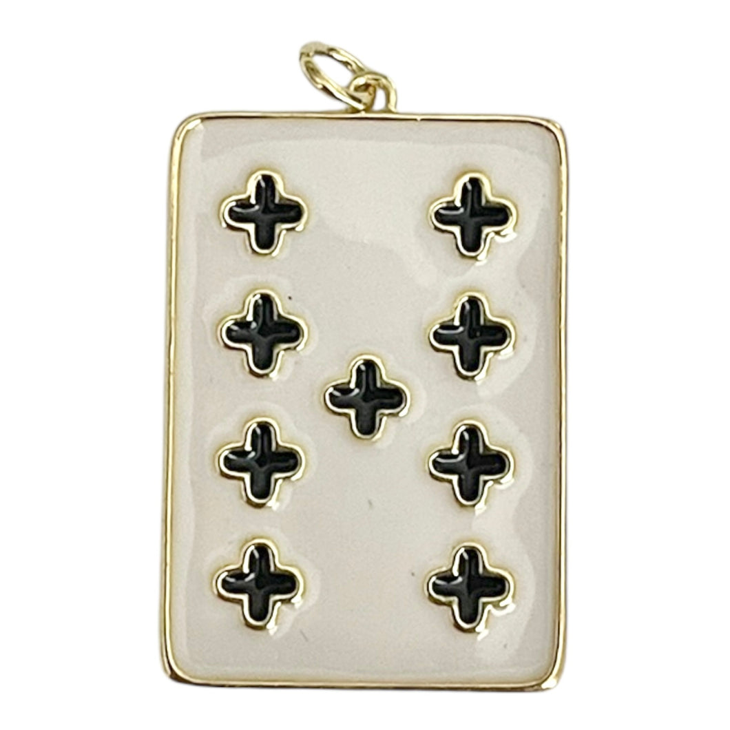 Single Charm - Enamel Playing Card