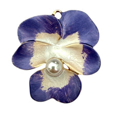 Load image into Gallery viewer, Single Charm - Pansy + Pearl
