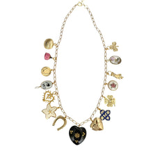 Load image into Gallery viewer, Studded Heart Charm Necklace
