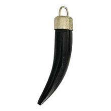 Load image into Gallery viewer, Single Charm - Silver + Bone Horn
