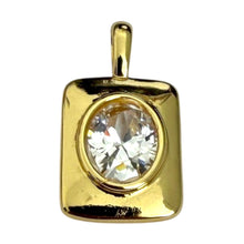 Load image into Gallery viewer, Single Charm - Gold Rectangle Gem
