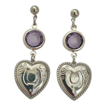 Load image into Gallery viewer, Purple Kicks Earrings
