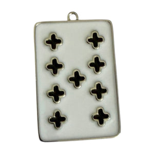Single Charm - Silver Playing Card