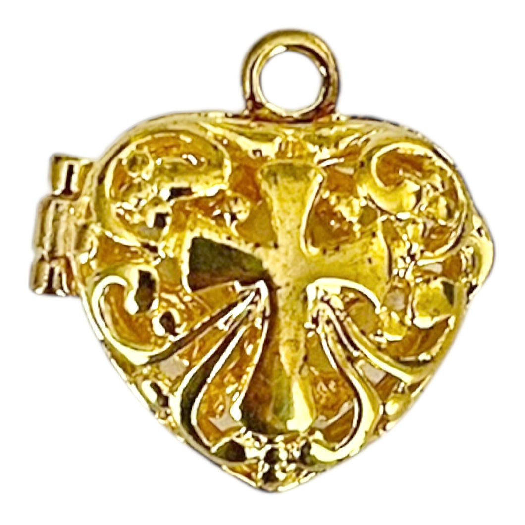 Single Charm - Cross Heart Locket